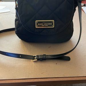 Marc Jacobs Quilted Nylon Crossbody in Black